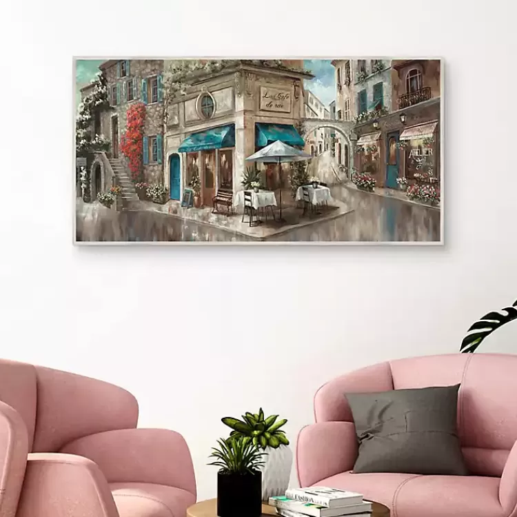 corner_cafe_framed_canvas_art_print_2.webp Corner Cafe Framed Canvas Art Print>Kirklands Home Fashion