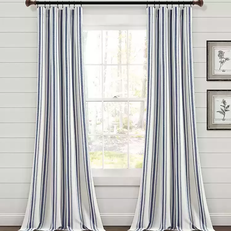 Cotton Candy Farmhouse Curtain Panel Set, 108 in.>Kirklands Home Sale