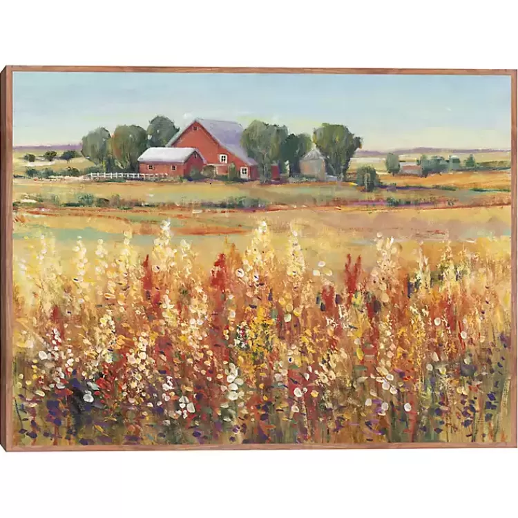 Country Views Framed Canvas Art Print>Kirklands Home Flash Sale