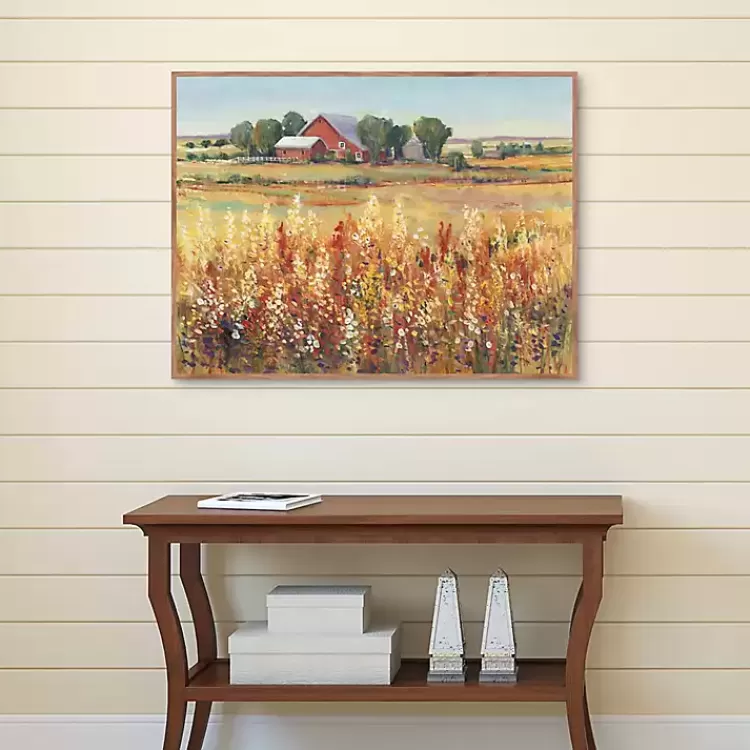 Country Views Framed Canvas Art Print>Kirklands Home Flash Sale