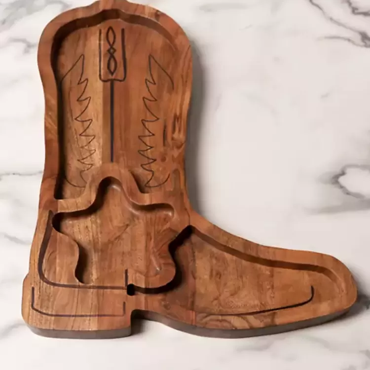 Cowboy Boot Chips & Dip Serving Platter>Kirklands Home New