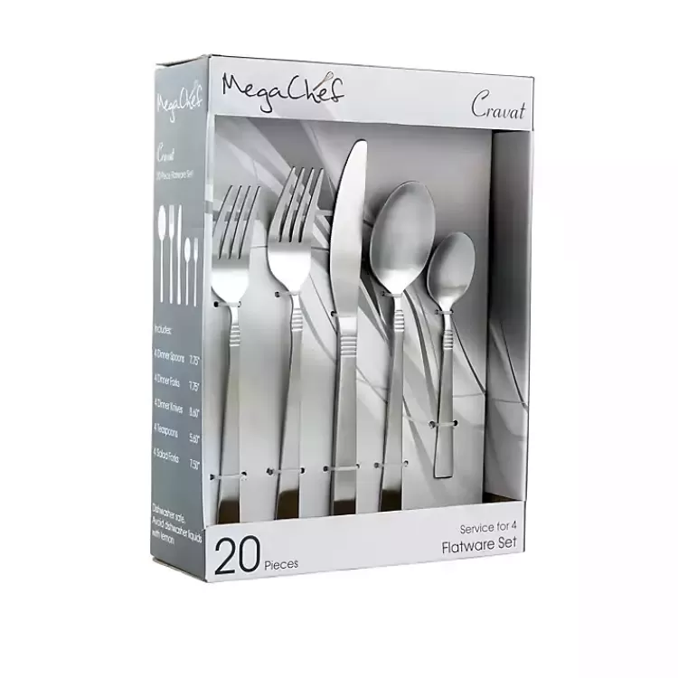 Cravat Stainless Steel 20-pc. Flatware Set>Kirklands Home New