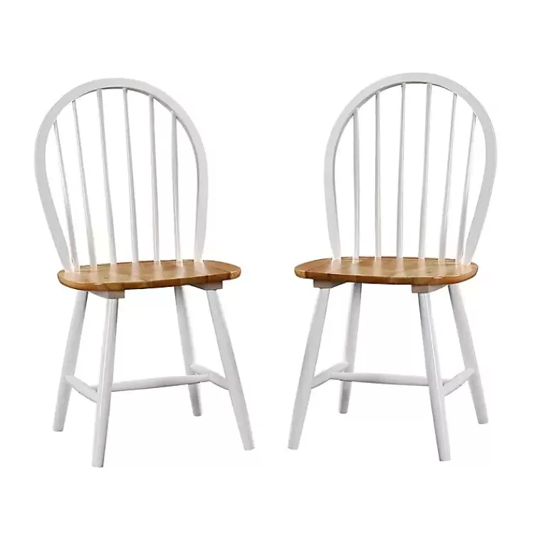 Cream & Natural Wooden Dining Chairs, Set of 2>Kirklands Home Store