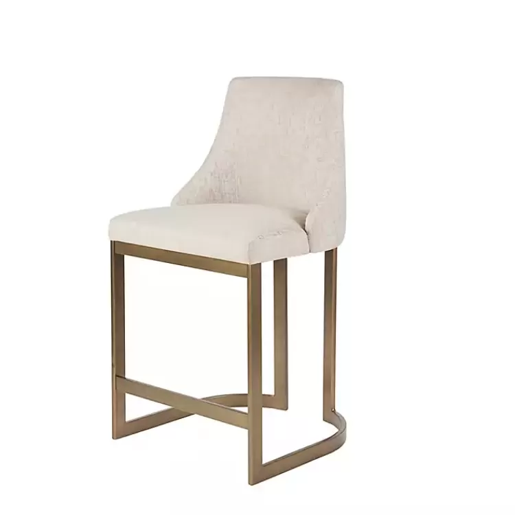 Cream and Gold Counter Stool>Kirklands Home Sale