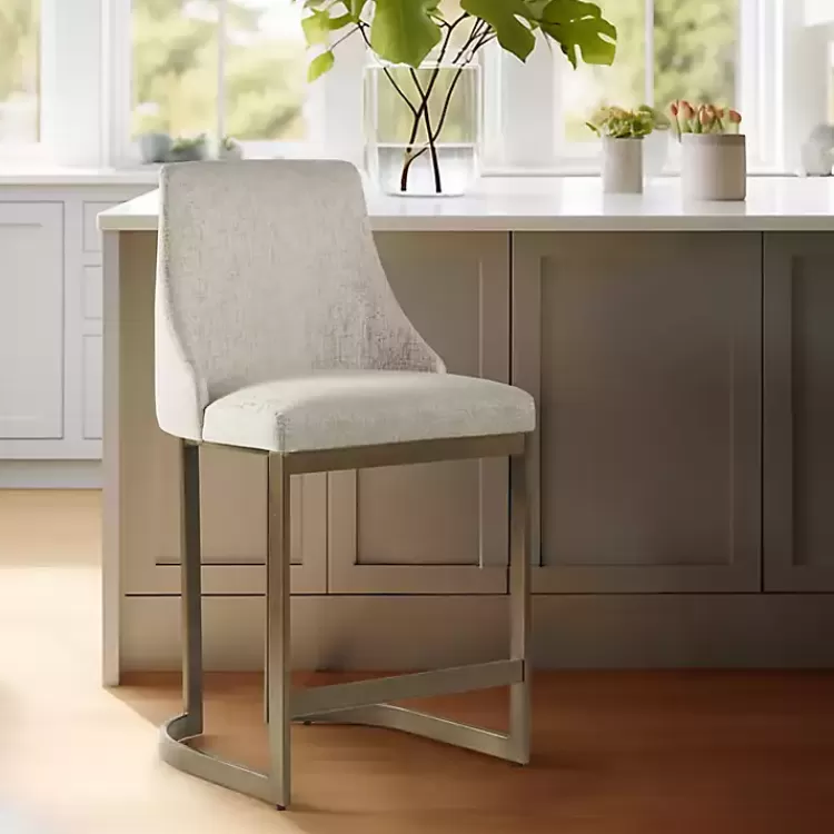 Cream and Gold Counter Stool>Kirklands Home Sale