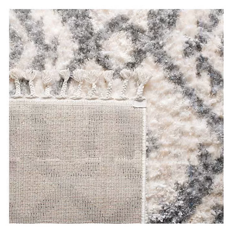 cream_and_gray_bergen_tribal_fringe_shag_rug_x_3.webp Cream and Gray Bergen Tribal Fringe Shag Rug, 5x7>Kirklands Home Best