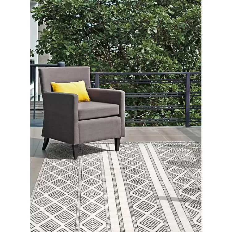 cream_and_gray_miriam_striped_outdoor_rug_x_2.webp Cream and Gray Miriam Striped Outdoor Rug, 5x8>Kirklands Home Flash Sale