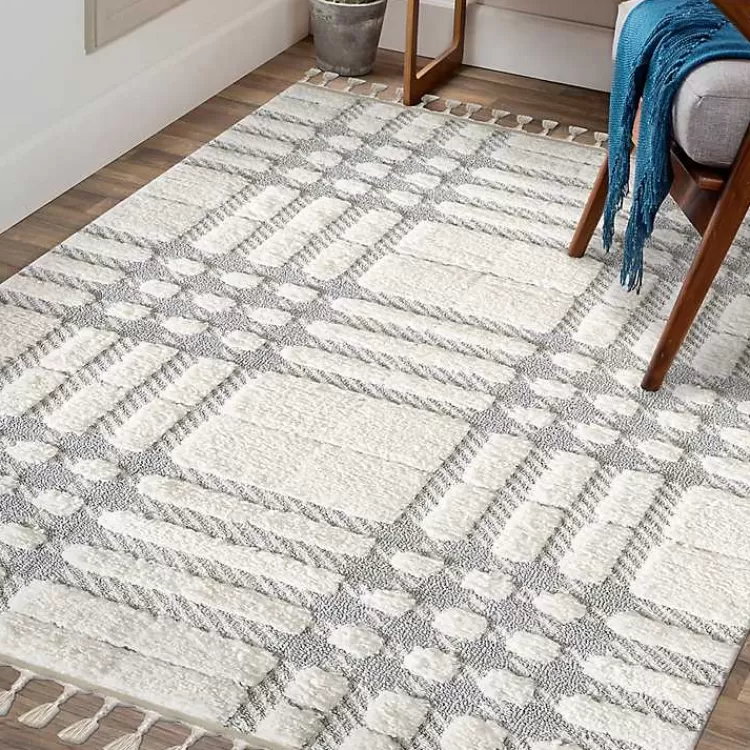 cream_and_gray_tufted_crisscross_area_rug_x_5.webp Cream and Gray Tufted Criss-Cross Area Rug, 7x9>Kirklands Home Best