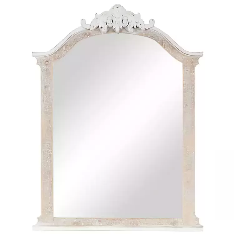 Cream Arched Rectangle Scroll Wall Mirror>Kirklands Home Best