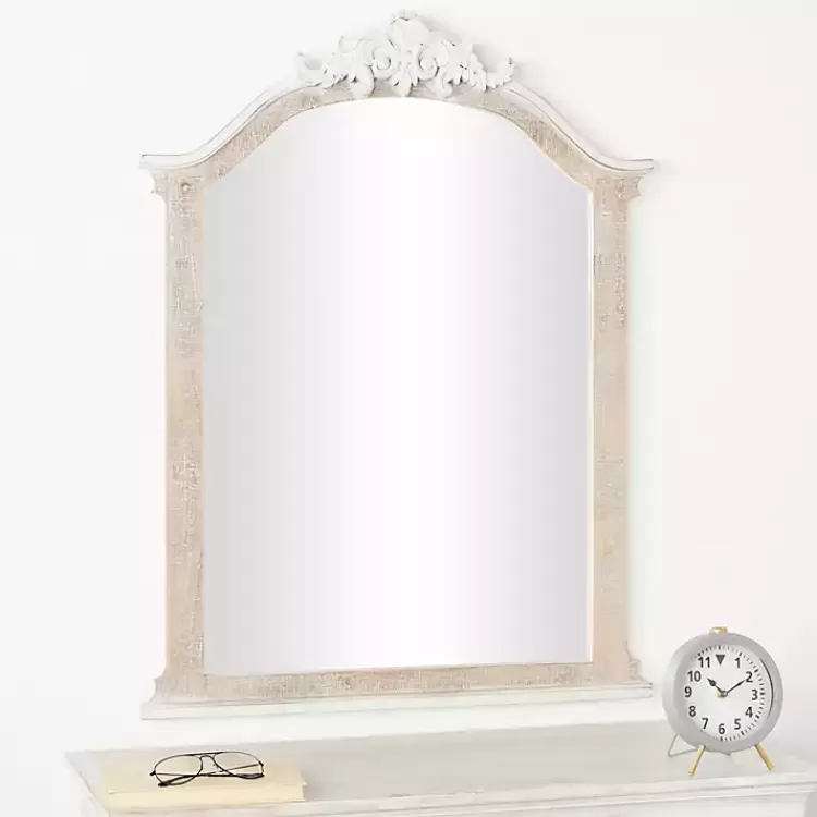 cream_arched_rectangle_scroll_wall_mirror_4.webp Cream Arched Rectangle Scroll Wall Mirror>Kirklands Home Best