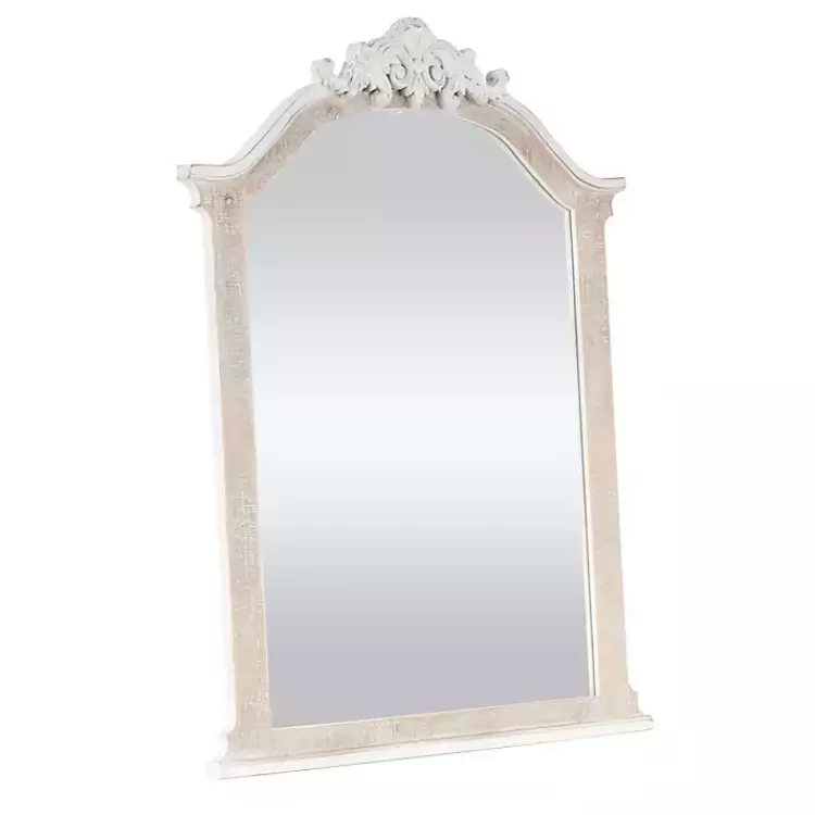 cream_arched_rectangle_scroll_wall_mirror_5.webp Cream Arched Rectangle Scroll Wall Mirror>Kirklands Home Best