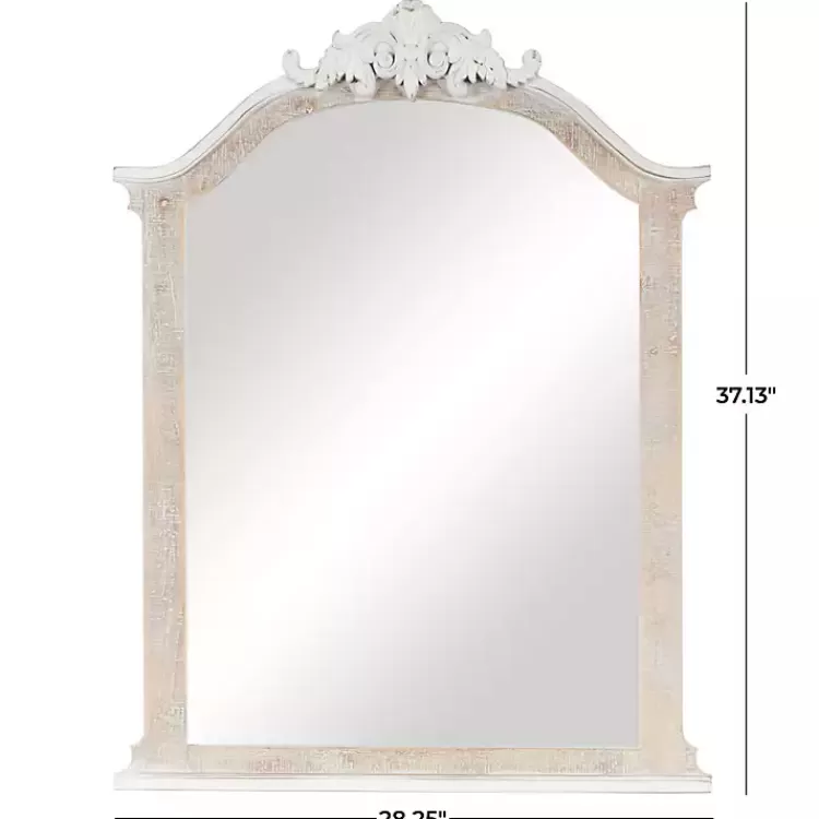 cream_arched_rectangle_scroll_wall_mirror_8.webp Cream Arched Rectangle Scroll Wall Mirror>Kirklands Home Best