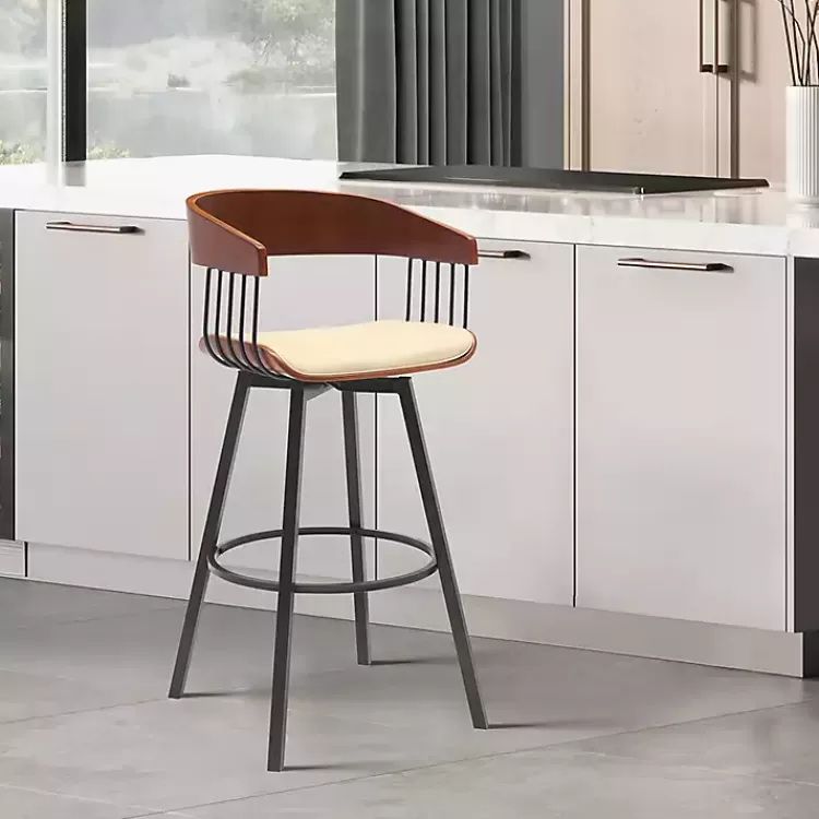 cream_athena_swivel_bar_stool_7.webp Cream Athena Swivel Bar Stool>Kirklands Home Shop