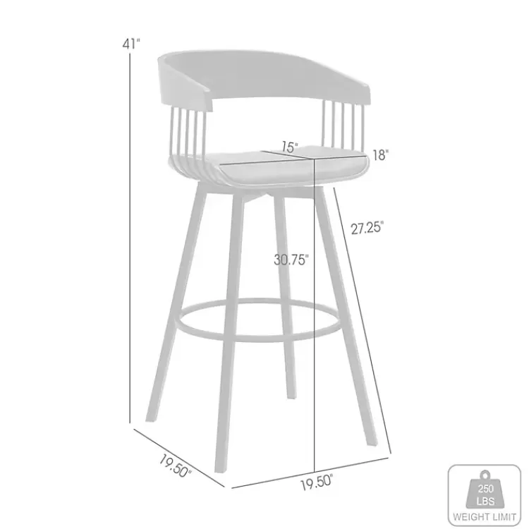 cream_athena_swivel_bar_stool_9.webp Cream Athena Swivel Bar Stool>Kirklands Home Shop