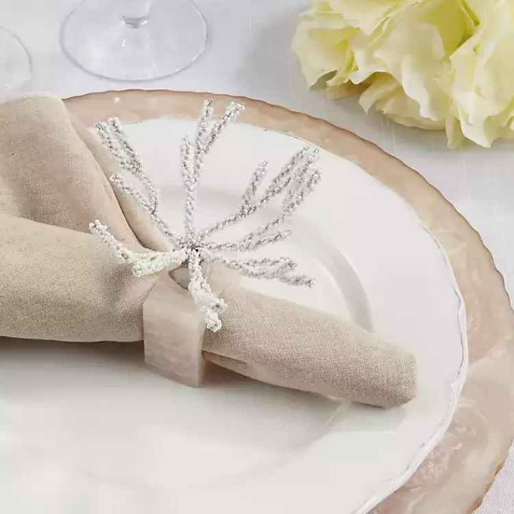 cream_beaded_coral_napkin_rings_set_of__2.webp Cream Beaded Coral Napkin Rings, Set of 4>Kirklands Home Best
