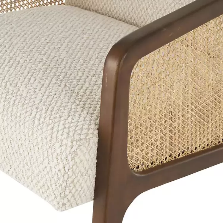 cream_boucle__rattan_accent_chair_3.webp Cream Boucle & Rattan Accent Chair>Kirklands Home Shop