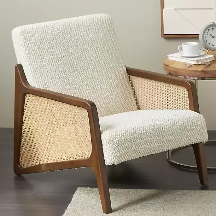 cream_boucle__rattan_accent_chair_6.webp Cream Boucle & Rattan Accent Chair>Kirklands Home Shop