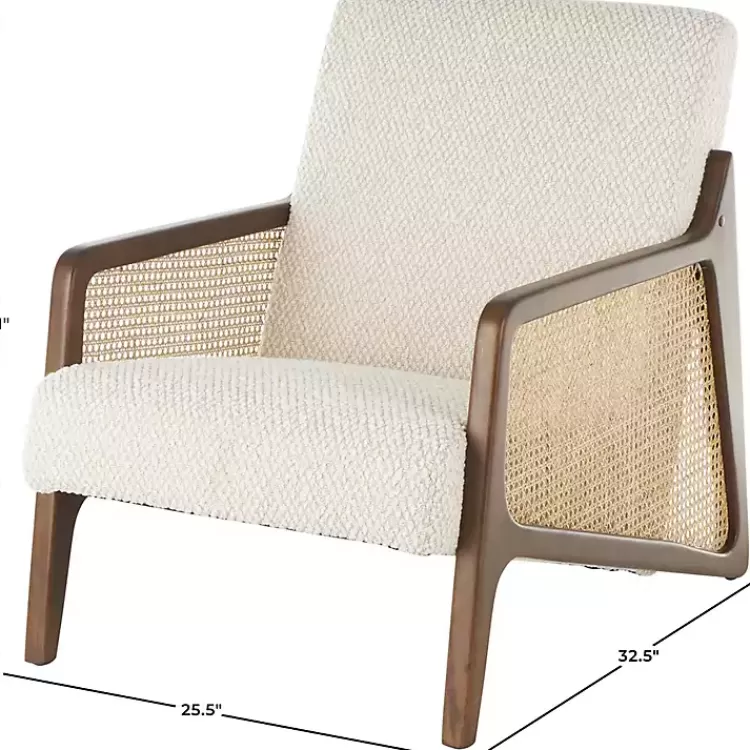 cream_boucle__rattan_accent_chair_7.webp Cream Boucle & Rattan Accent Chair>Kirklands Home Shop
