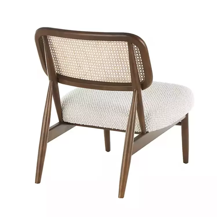 cream_boucle__rounded_rattan_back_accent_chair_5.webp Cream Boucle & Rounded Rattan Back Accent Chair>Kirklands Home Cheap