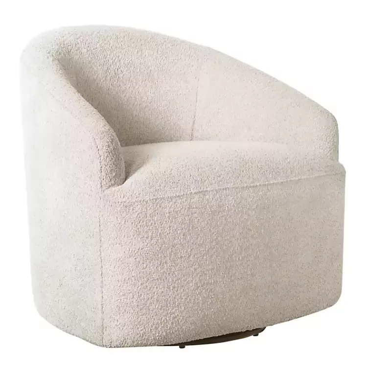 cream_boucle_barrel_swivel_accent_chair_2.webp Cream Boucle Barrel Swivel Accent Chair>Kirklands Home Flash Sale