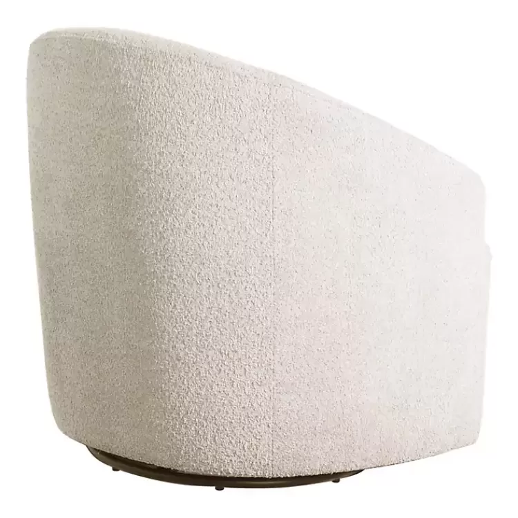 cream_boucle_barrel_swivel_accent_chair_3.webp Cream Boucle Barrel Swivel Accent Chair>Kirklands Home Flash Sale