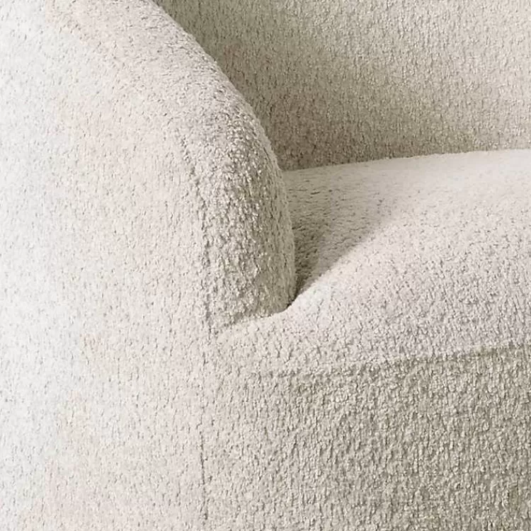 cream_boucle_barrel_swivel_accent_chair_5.webp Cream Boucle Barrel Swivel Accent Chair>Kirklands Home Flash Sale