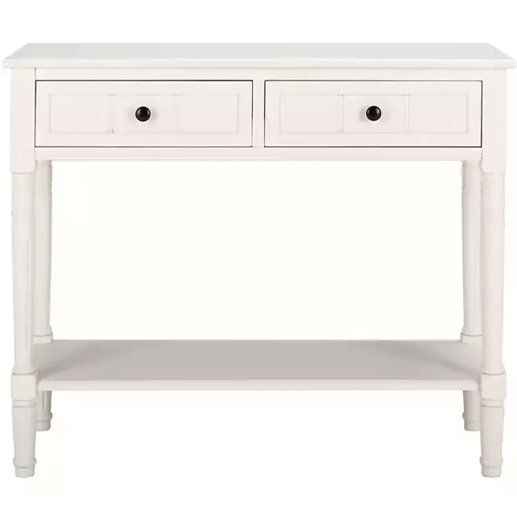 Cream Carved 2-Drawer Console Table>Kirklands Home Best Sale