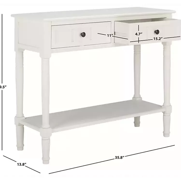 cream_carved_drawer_console_table_2.webp Cream Carved 2-Drawer Console Table>Kirklands Home Best Sale