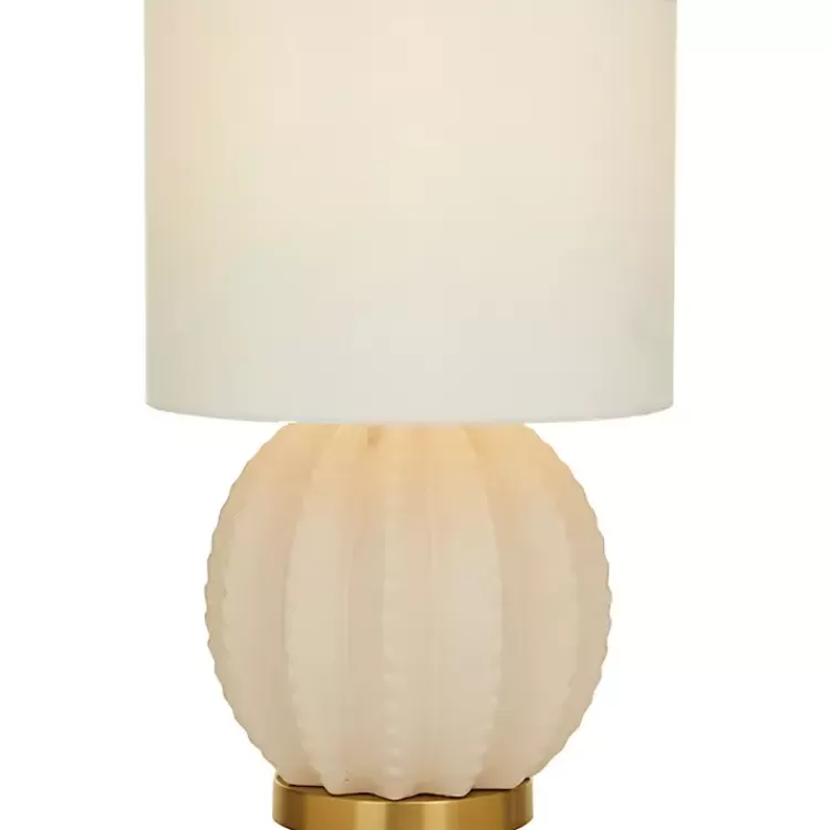 Cream Ceramic Fluted Gourd Table Lamp>Kirklands Home Cheap