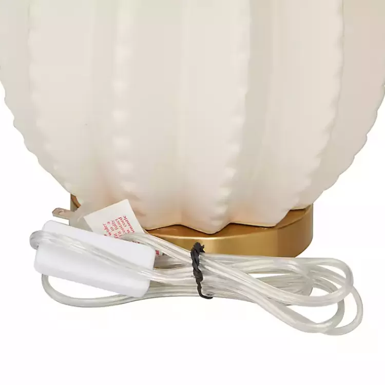 Cream Ceramic Fluted Gourd Table Lamp>Kirklands Home Cheap