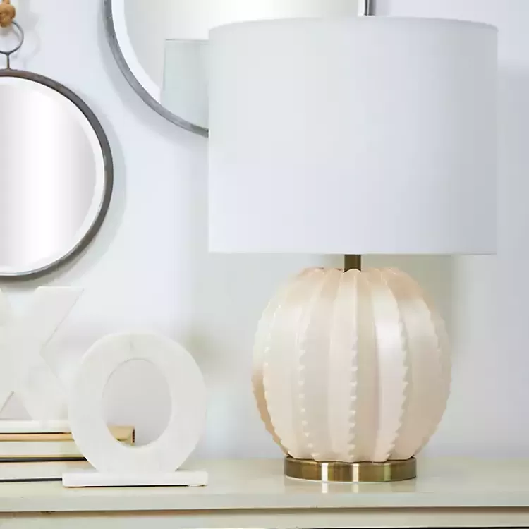 cream_ceramic_fluted_gourd_table_lamp_2.webp Cream Ceramic Fluted Gourd Table Lamp>Kirklands Home Cheap