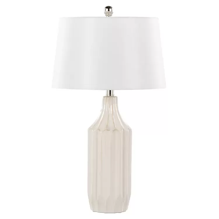 Cream Ceramic Sandra Table Lamp>Kirklands Home Online