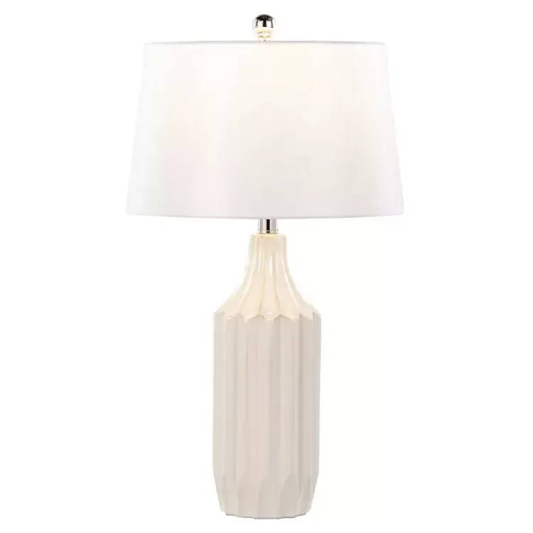 Cream Ceramic Sandra Table Lamp>Kirklands Home Online