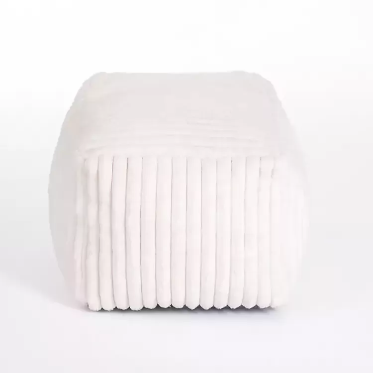 Cream Comfy Foam Lounge Ottoman>Kirklands Home Cheap