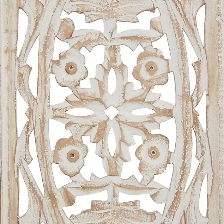 cream_distressed_carved_floral_wall_plaque_2.webp Cream Distressed Carved Floral Wall Plaque>Kirklands Home Cheap