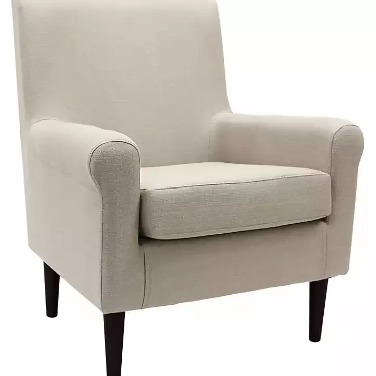 Cream Ellen Rolled Arms Accent Chair>Kirklands Home Online