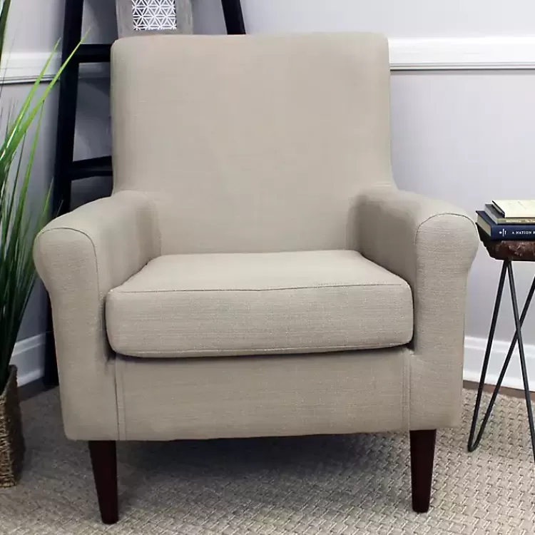 Cream Ellen Rolled Arms Accent Chair>Kirklands Home Online
