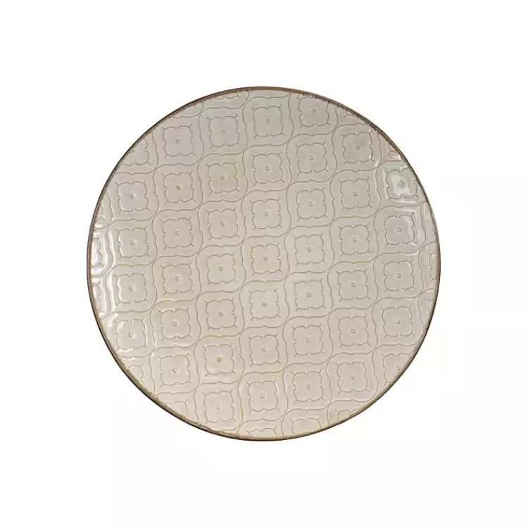 Cream Embossed 16-pc. Dinnerware Set>Kirklands Home Discount