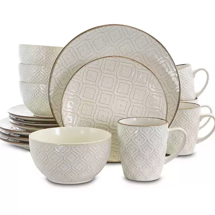 cream_embossed_pc_dinnerware_set_9.webp Cream Embossed 16-pc. Dinnerware Set>Kirklands Home Discount
