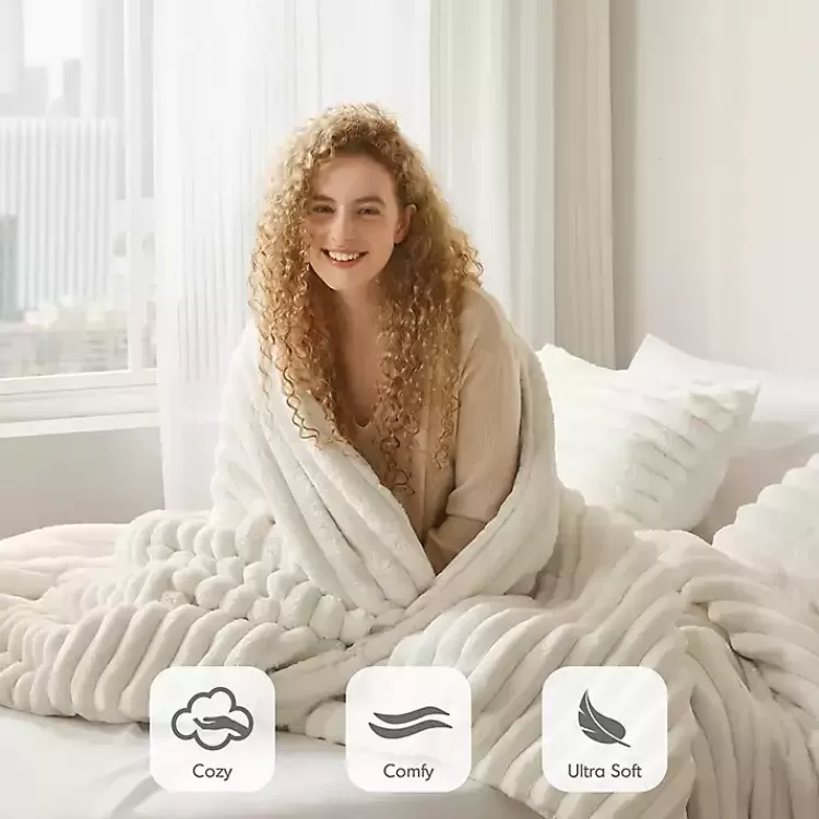 cream_fluffy_ribbed_pc_twin_comforter_set_3.webp Cream Fluffy Ribbed 2-pc. Twin Comforter Set>Kirklands Home Discount