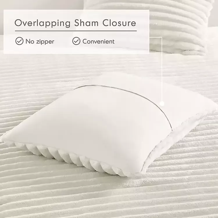 cream_fluffy_ribbed_pc_twin_comforter_set_4.webp Cream Fluffy Ribbed 2-pc. Twin Comforter Set>Kirklands Home Discount