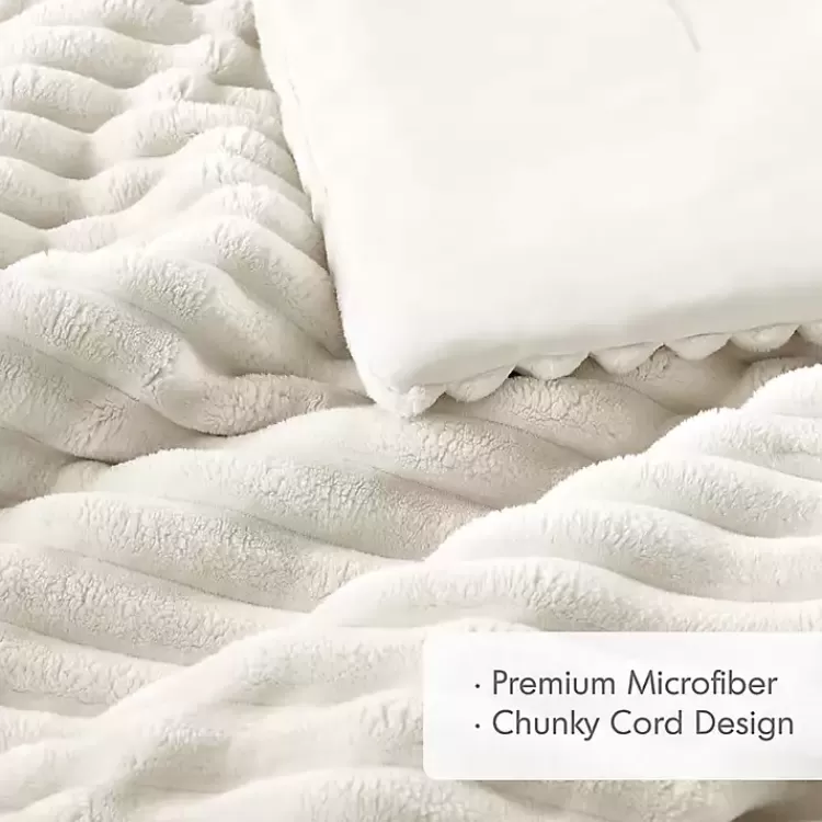 cream_fluffy_ribbed_pc_twin_comforter_set_5.webp Cream Fluffy Ribbed 2-pc. Twin Comforter Set>Kirklands Home Discount