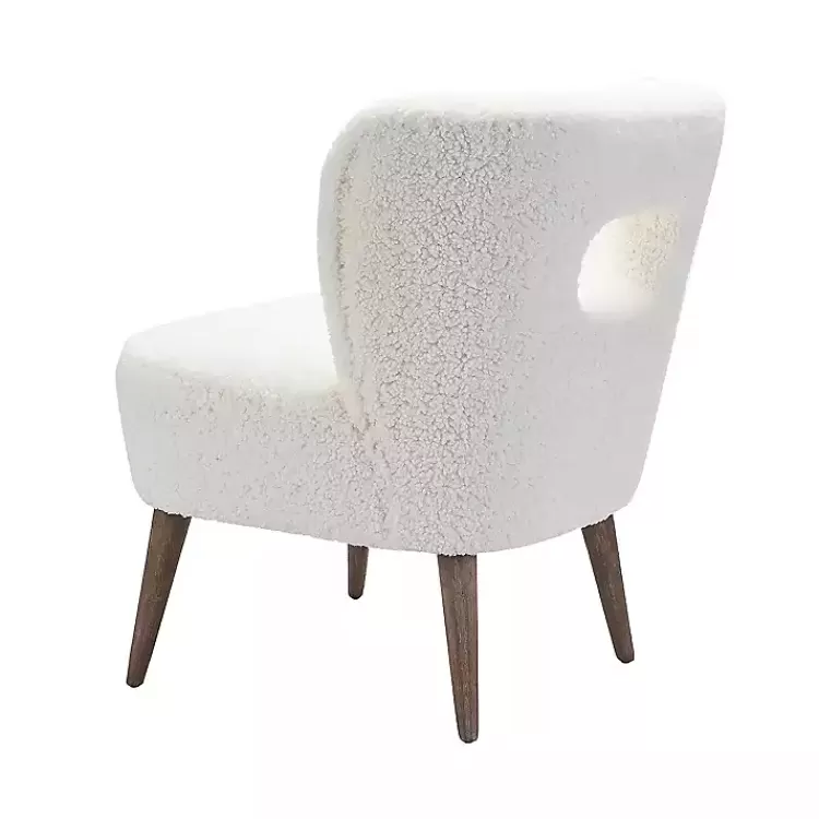 cream_fluffy_wingback_accent_chair_4.webp Cream Fluffy Wingback Accent Chair>Kirklands Home Sale