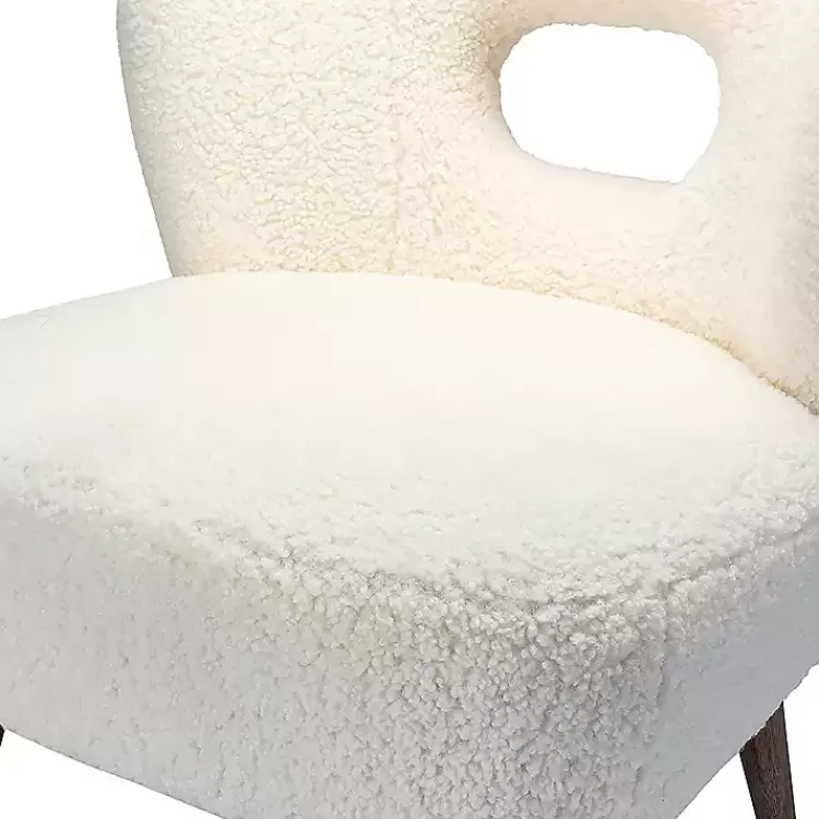 cream_fluffy_wingback_accent_chair_6.webp Cream Fluffy Wingback Accent Chair>Kirklands Home Sale