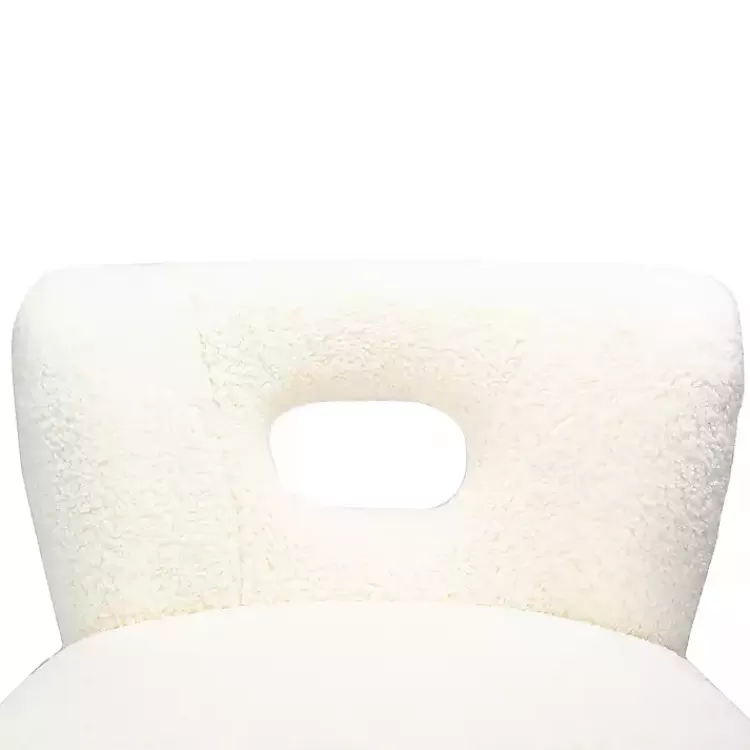 cream_fluffy_wingback_accent_chair_7.webp Cream Fluffy Wingback Accent Chair>Kirklands Home Sale
