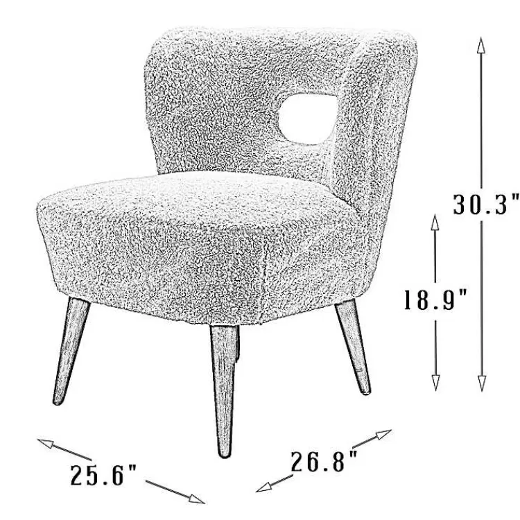 cream_fluffy_wingback_accent_chair_9.webp Cream Fluffy Wingback Accent Chair>Kirklands Home Sale
