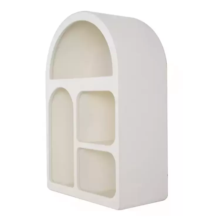 Cream Geometric Arch Wall Shelf>Kirklands Home Online