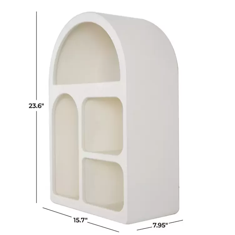 cream_geometric_arch_wall_shelf_9.webp Cream Geometric Arch Wall Shelf>Kirklands Home Online