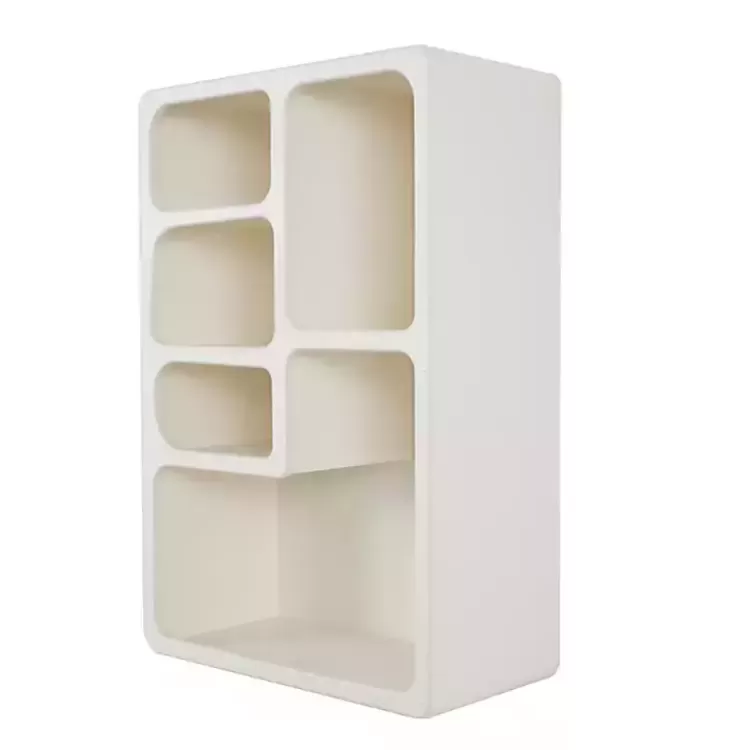 Cream Geometric 5-Section Wall Shelf>Kirklands Home Fashion