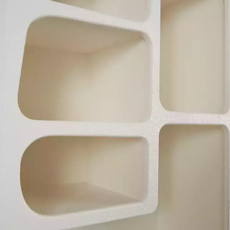 Cream Geometric 5-Section Wall Shelf>Kirklands Home Fashion